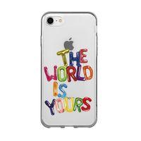 iPhone 7 The World Is Yours Premium Şeffaf Silikon Kılıf