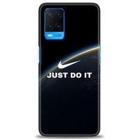 Oppo A54 Kılıf HD Baskılı Kılıf - Nike Dünya + Tam Ekran Koruyucu