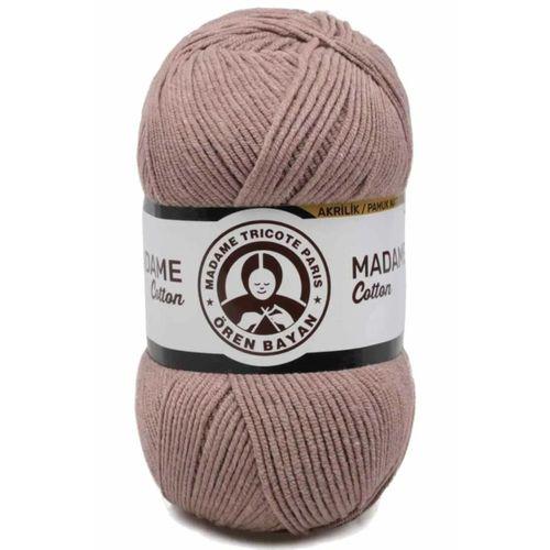 1 Adet Madame Cotton El Örgü İpi Yünü 100 gr 057 Açık Kahve