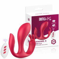 Paname Şarjlı Uzaktan Kumandalı Anal Vajina Klitoris Uyarıcı 3 in 1 Giyilebilir Vibratör