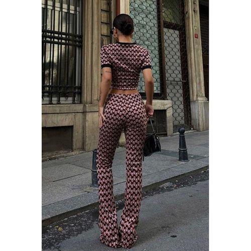 Brenda Desenli Crop Takım 9019-08