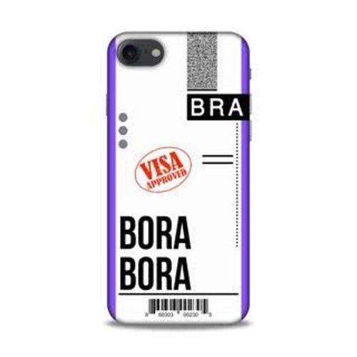 Apple iPhone 7 Kılıf Uçak Bileti Bora Bora Arka Kapak Koruma Desenli Full Koruyucu