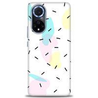 Huawei Nova 9 Kılıf HD Baskılı Kılıf - Çubuklar ve Renkler + Tam Ekran Koruyucu