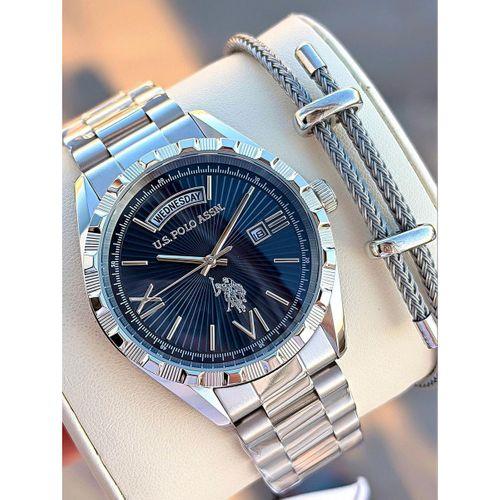 U.S.Polo Assn Çelik Kasa Ve Kordon 2 Yıl Garantili 5 Atm Suya Dayanıklı Erkek Kol Saati E.PA1123-01