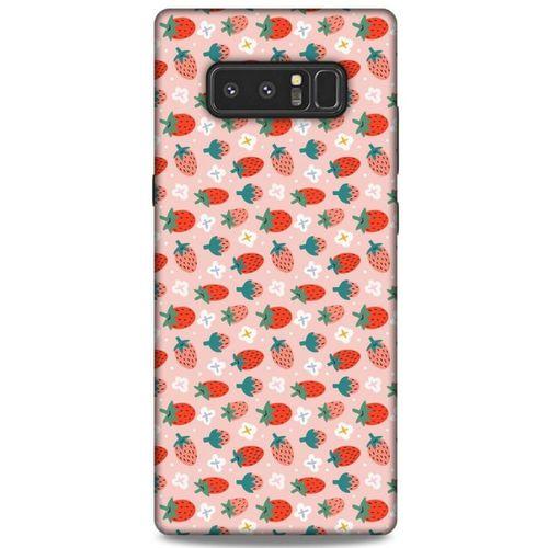 Frutix Çilek 01 Samsung Galaxy Note 8 Kılıf Desenli Silikon