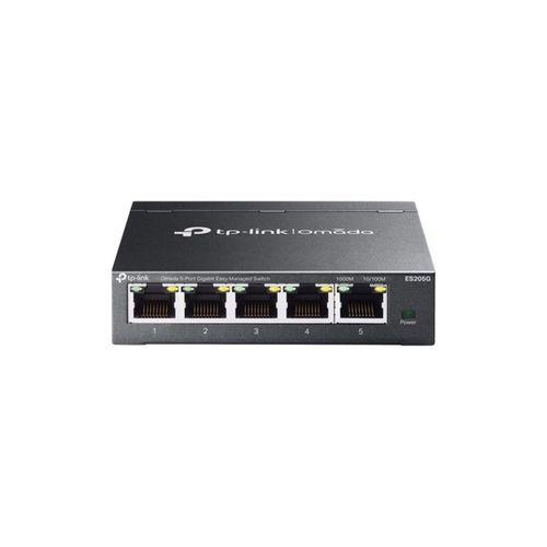 TP-LINK OMADA ES205G 5 PORT GIGABIT YONETİLEBİLİR METAL KASA SWITCH