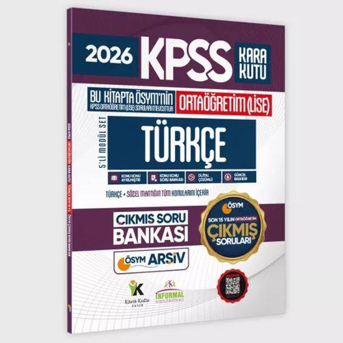 2026 FULLOrtaöğretim KPSS Kara Kutu ÖSYM Çıkmış Soru Bankası 5li Modül Set Son 15 Yıl(Sadece Lise)