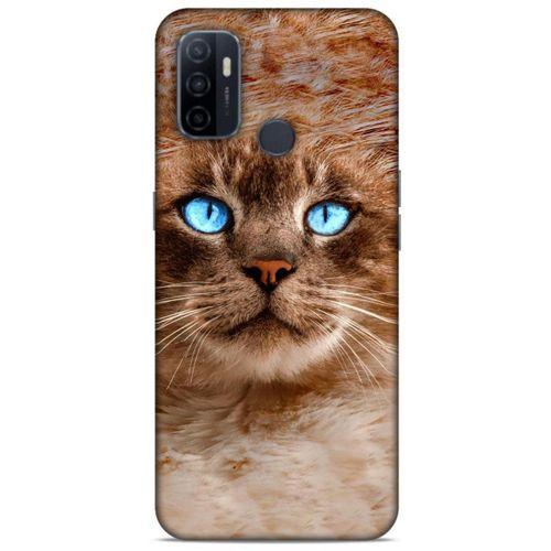 Lopard Huawei P40 Uyumlu Kılıf Kediler (41) Tank Kılıf Haşin Mavi Göz