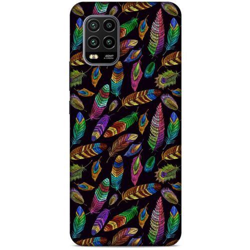 Xiaomi Mi 10 Lite Kılıf Desenli Özel Seri Tüyler (15) Antişok Kılıf