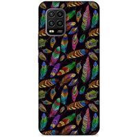 Xiaomi Mi 10 Lite Kılıf Desenli Özel Seri Tüyler (15) Antişok Kılıf