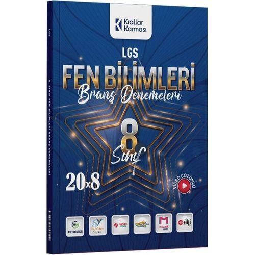 8. Sınıf LGS Fen Bilimleri 20 x 8 Branş Denemeleri Krallar Karması