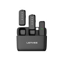 Lenyes LM201 Lightning Şarj Portlu Kablosuz Yaka Mikrofonu