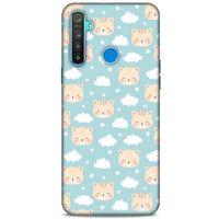 Lopard Oppo Realme 5i Uyumlu Kılıf Kediler (22) Tam Koruma Kılıfı Bulutlar