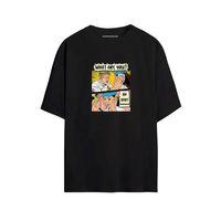 Harmandar Harmandar Gordon Ramsay: An Idiot Sandwich Baskılı Unisex Siyah Oversize T-Shirt