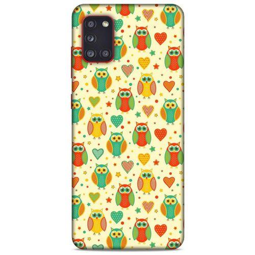 Baykuşlar (18) Desenli Silikon Kapak Telefon Kabı Samsung Galaxy A31 Kılıf