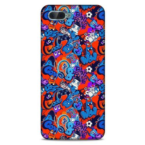 Graffitix (15) Desenli Silikon Kapak Oppo Rx17 Neo Kılıf