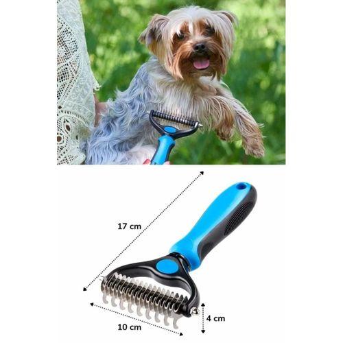 Plastik Saplı Metal Kedi Köpek Bakım Kıtık Tüy Topak Açıcı Tarak 1adet