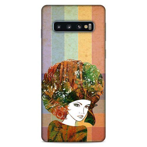 Lopard Samsung Galaxy S10 Uyumlu Kılıf Sürreal Yüzler ♀ (33) Hybrid Kılıf Baskılı