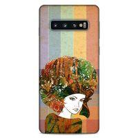 Lopard Samsung Galaxy S10 Uyumlu Kılıf Sürreal Yüzler ♀ (33) Hybrid Kılıf Baskılı