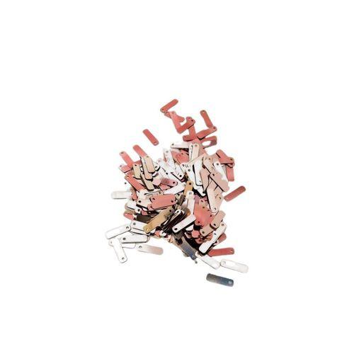 Açık Kırmızı 15 x 5 mm Dantel Oya Yazma Halhal Abiye Lazer Kesim Pul 1000 adet / 40 gram