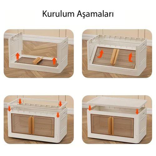 SN-25881 40X64X37CM 72L KATLANABİLİR SAKLAMA KUTUSU