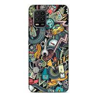 Xiaomi Mi 10 Lite Kılıf Driver Doodle Arka Kapak Silikon Koruma Full Koruyucu