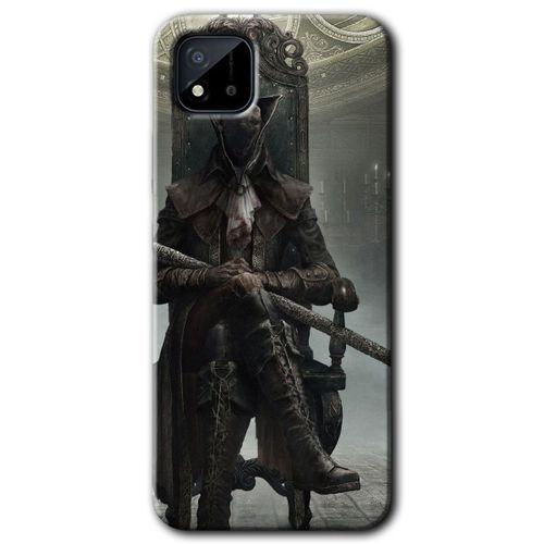 Realme C11 Kılıf HD Desen Baskılı Arka Kapak - Bloodborne Hunters + Kırılmaz Cam