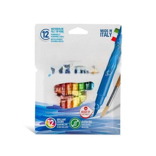 Fırça Uçlu Keçeli Kalem 12 Renk