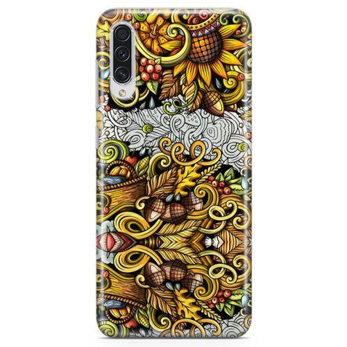 Samsung Galaxy A70s Kılıf Palamut Doodle Arka Kapak Koruma Desenli Full Koruyucu