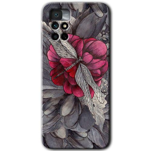 Xiaomi Redmi Note 11 4G HD Baskılı Kılıf + 9D Tam Ekran Koruyucu - kelebek Ömrü