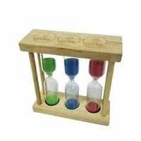 3'lü Ahşap Kum Saati 1-3-5 Dakikalık