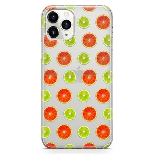 Apple iPhone 11 Pro Kılıf Lime Portakal Arka Kapak Koruma Desenli Full Koruyucu