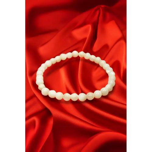 Sedef Doğal Taş Bileklik Kutulu