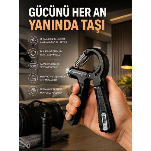 Portatif Ayarlanabilir El Yayı Sayaçlı Dayanıklı Çelik Yay Yeni Nesil