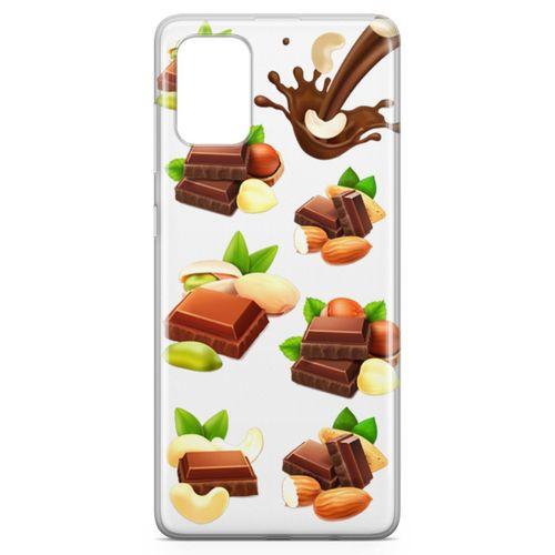 Samsung Galaxy A71 Kılıf Çikolata Çeşitleri Arka Kapak Koruma Desenli Full Koruyucu