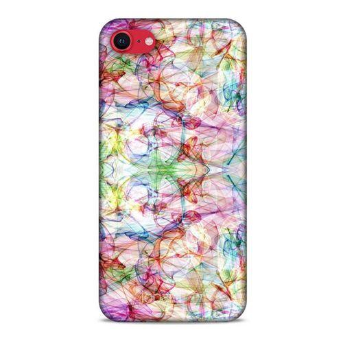 Apple iPhone SE 2020 Kılıf Pastel Renkler (12) Koruyucu Silikon Beyaz Mavi