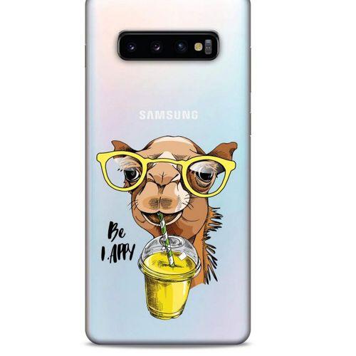 Zoologix (1) Samsung Galaxy S10 Plus Şeffaf Kılıf Silikon Desenli