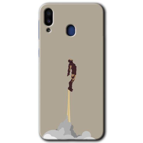 Samsung Galaxy M10 HD Baskılı Kılıf + 9D Tam Ekran Koruyucu - İronman-Airport