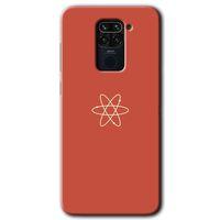 Redmi Note 9 Kılıf HD Desen Baskılı Arka Kapak - Atom + Kırılmaz Cam