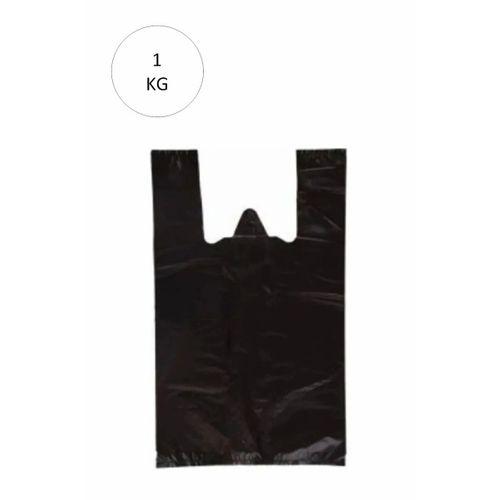 Siyah Atlet Poşet Mini Boy 20x34 cm Takriben 235 Adet 1 Kg