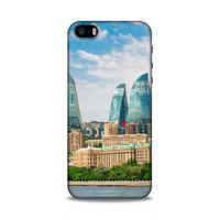 Apple Iphone 5 Uyumlu Kılıf Azarbaijan (4) Koruma Kılıfı Alev Kuleleri