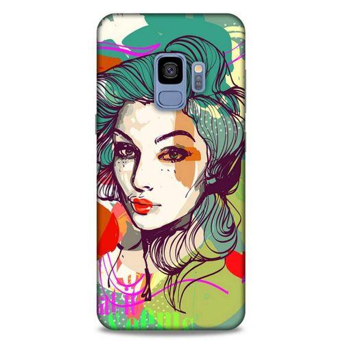 Lopard Samsung Galaxy S9 Uyumlu Kılıf Sürreal Yüzler ♀ (26) Tpu Silikon Kılıf Desenli