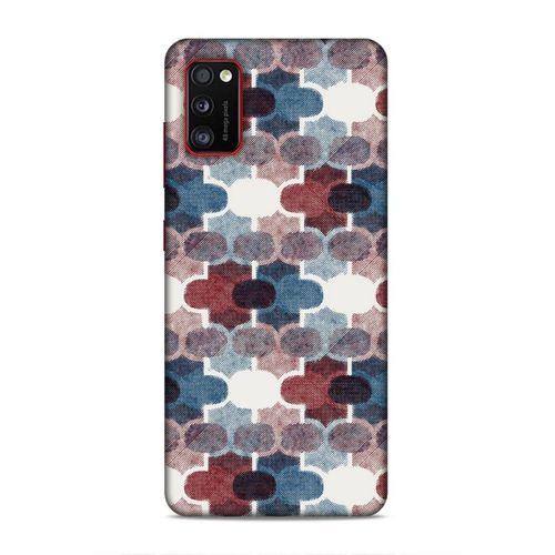 Samsung Galaxy A41 Uyumlu Kılıf Romans (7) Telefon Kılıfı Bordo Mavi