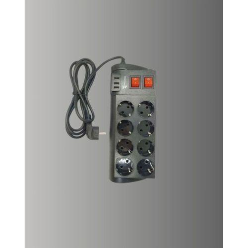 2 Metre Güçlü Çoklu Priz 8 Soket
