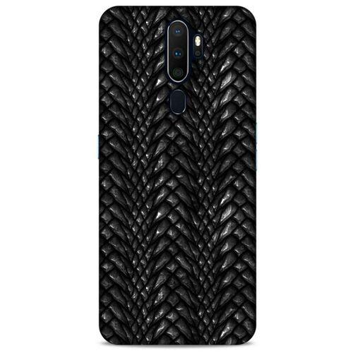 Oppo A5 2020 Kılıf Dragons (2) Kabı Ejderha Deri Siyah