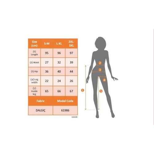 Kadın Yüksek Bel çapraz Desen Tül Detaylı Spor Dalgıç Tayt