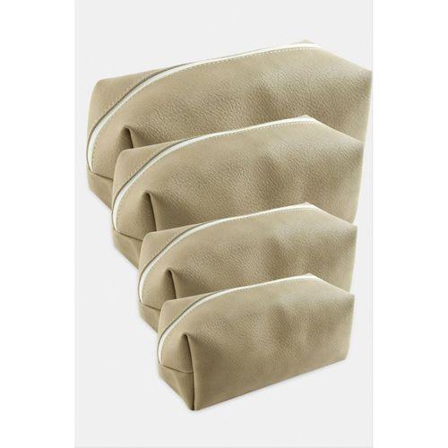 4 Adet El Tutmalı Makyaj Çantası