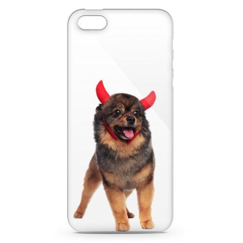 Apple iPhone 5s Kılıf Pom Köpek Arka Kapak Koruma Desenli Full Koruyucu