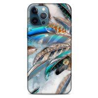 Apple iPhone 12 Pro Max Kılıf Desenli Özel Seri Tüyler (30) Silicone Case