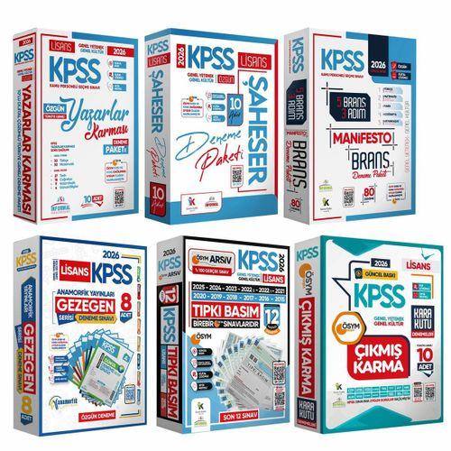 2026 KPSS Full 6lı Özgün-Tıpkı-Karma-Çıkmış-Manifesto Güncel Türkiye Geneli Çözümlü Deneme Paketi